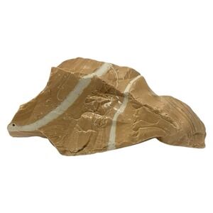 Carmel Creme Swirl‎ Art Glass Cullet Slag Glass #5XL87